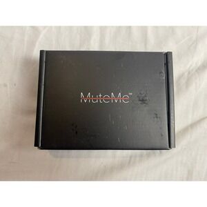 MuteMe Illuminated Physical Mute Button for Video Calls USB White Silver NEW